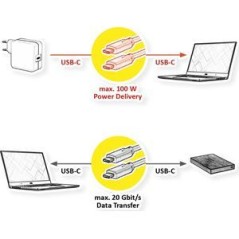 Roline GREEN Cable USB3.2 Gen2x2 - 11.44.9073